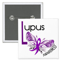 Lupus BUTTERFLY 3.1 Pinback Buttons