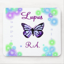 Lupus butterfly mousepad