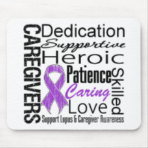Lupus Caregivers Collage Mousepad