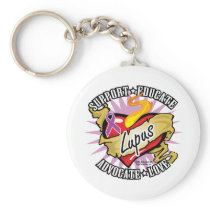 Lupus Classic Heart keychains
