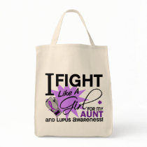 Lupus Fight Like A Girl For My Aunt 11 Canvas Bags