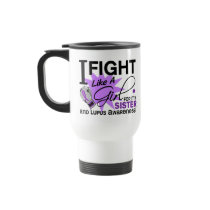 Lupus Fight Like A Girl For My Sister 11 Coffee Mug