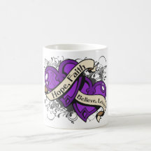 Lupus Hope Faith Dual Hearts Mug