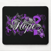 Lupus Hope Garden Ribbon Mousepad