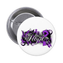 Lupus Hope Garden Ribbon Pinback Button