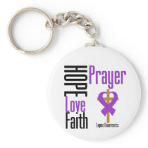 Lupus Hope Love Faith Prayer Cross Key Chain