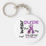 Lupus I WEAR PURPLE FOR MY DAUGHTER 43 Keychain