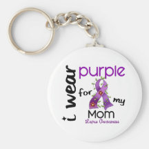 Lupus I WEAR PURPLE FOR MY MOM 43 Keychain