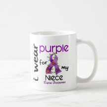 Lupus I WEAR PURPLE FOR MY NIECE 43 Coffee Mug