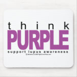 Lupus Think Purple Mouse Pads