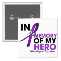 Lupus Tribute In Memory of My Hero Pinback Buttons