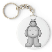 Lura's Critter Plump Hippo Key Chains