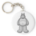 Lura's Critter Plump Hippo keychains
