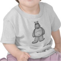 Lura's Critter Plump Hippo T Shirts