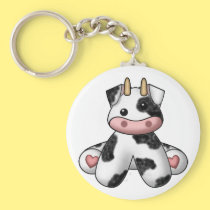 Lura's Stuffed Cow keychains