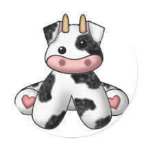Lura's Stuffed Cow Stickers