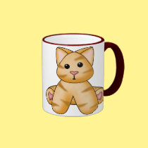 Lura's Stuffed Kitty 3 mugs