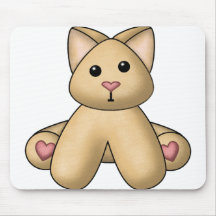 Lura's Stuffed Kitty Mouse Pads
