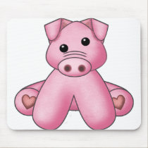 Lura's Stuffed Pig mousepads