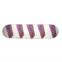 Lure  as Lu Lutetium and Re Rhenium Custom Skate Board
