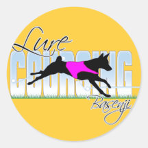 Lure Coursing Basenji Stickers