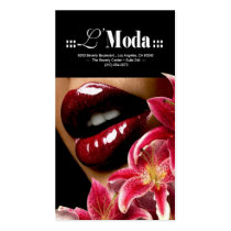 Luscious Lips Beauty Salon & Day Spa Business Card
