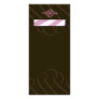 Luscious Pink & Chocolate Rack Card