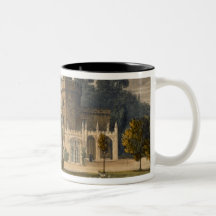 Luscombe Castle, Devon (colour litho) Mug