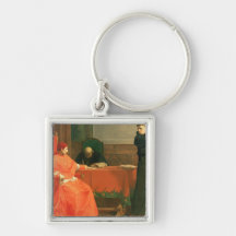 Luther in front of Cardinal Cajetan Key Chains