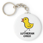 Lutheran Chick Keychain