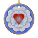 Luther's Rose Christmas Ornament