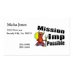 Lutin de mission possible modèles de cartes de visite