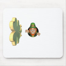 Lutin sortant tapis de souris