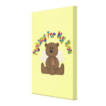 Lutter pour mon fils (ours de garçon) impressions sur toile