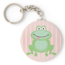 Luttle Green Frog Key Chain