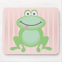 Luttle Green Frog Mouse Pads
