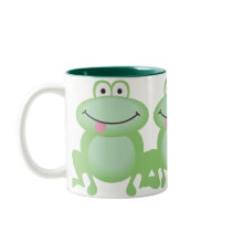Luttle Green Frog Mug
