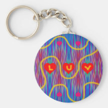 Luv Hearts Keychain
