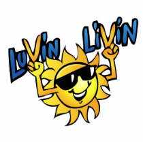 Luvin Livin Sun Graphic Photo Pin Photo Cutouts