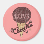 LUVS Chocolate Refrigerator Magnets