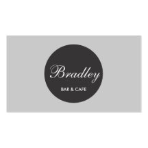 LUXE GLAMOUR FRENCH CAFE No. 2 Business Card