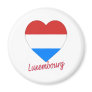 Luxembourg Flag Heart Fridge Magnet