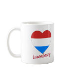 Luxembourg Flag Heart Mugs