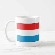 Luxembourg Flag ~ Map Mug