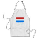 Luxembourg Flag with Name in Luxembourgian aprons