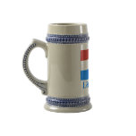 Luxembourg Flag with Name in Luxembourgian mugs