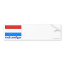 Luxembourg Flag with name in Russian bumper stickers