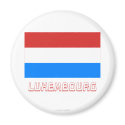Luxembourg Flag with Name magnets