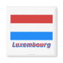 Luxembourg Flag with Name