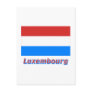 Luxembourg Flag with Name